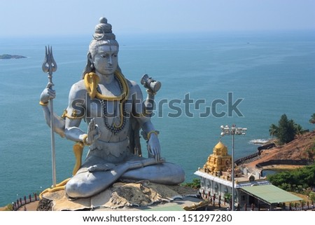 Shiva Statue in Murudeshwar, Karnataka, India.