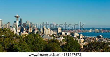 Skyline of Seattle, Washington, USA