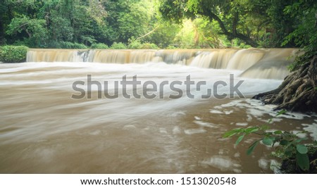 water fall in the forest " jed sao noi " waterfall in Thailand