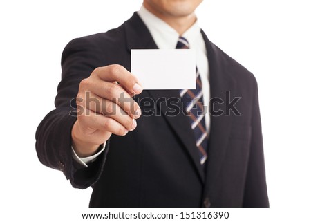 Hand holding credit card