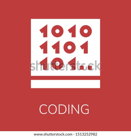  Coding icon. Editable  Coding icon for web or mobile.