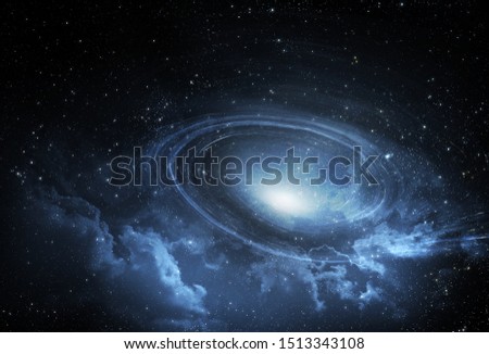 Starfield galaxy spiral background- Elements of this Image Furnished by NASA