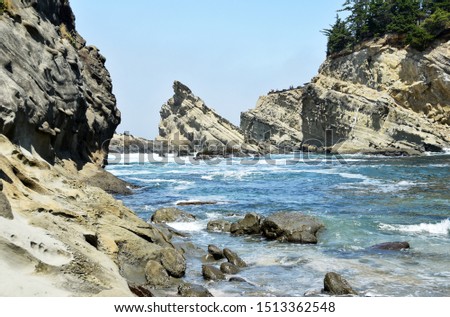picture taken from Simpson beach in Shore Acres State Park, Oregon, USA.