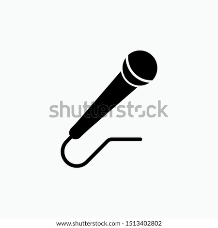 Microphone Icon - Vector, Sign and Symbol for Design, Presentation, Website or Apps Elements.