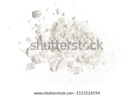 Rock stone broken explosion isolated on white background Royalty-Free Stock Photo #1513526594
