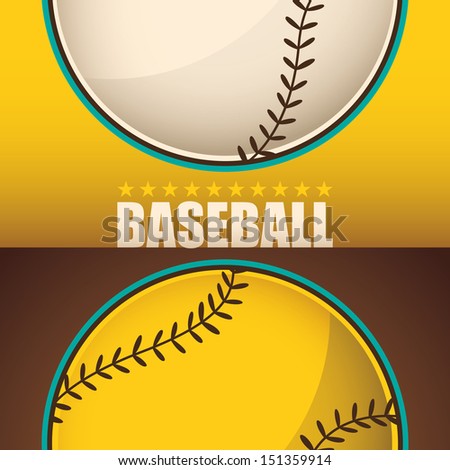 Baseball background. Vector illustration.
