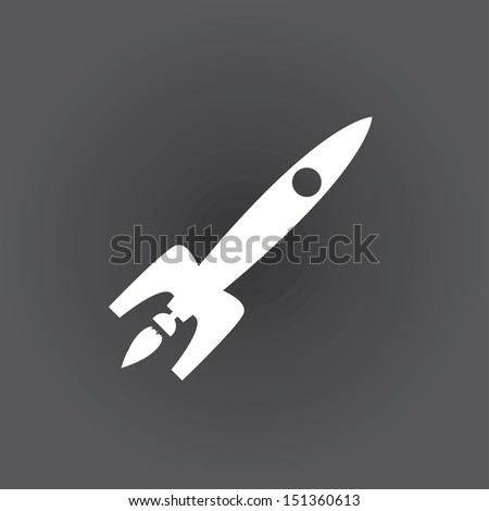 rocket icon. vector eps8