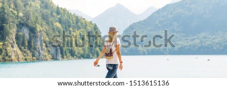 Young female tourist. Having a great vacation in Germany