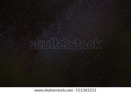 A wide field astrophotographic image showing detail from the Milky Way.