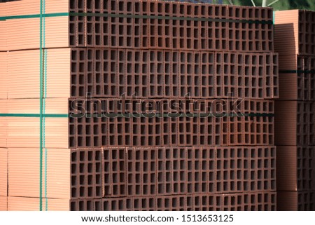 Bricks in the province of Alicante, Costa Blanca, Spain