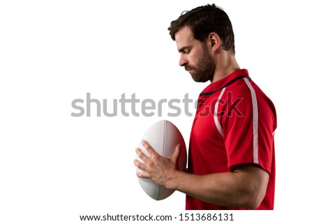 Digital Composite Image of Tough Rugby Player