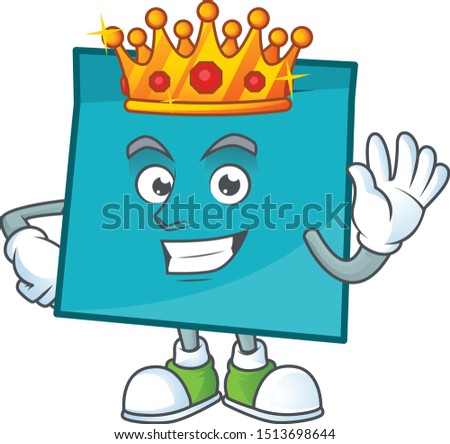 King rectangle sticker paper in cartoon character
