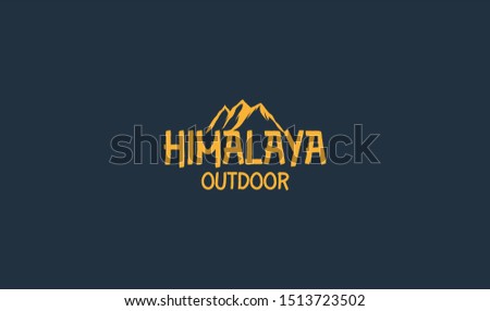 Himalaya outdoor adventure logo  mountain logo