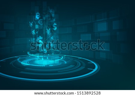 Money transfer. Global Currency. Stock Exchange. Stock vector illustration. Royalty-Free Stock Photo #1513892528