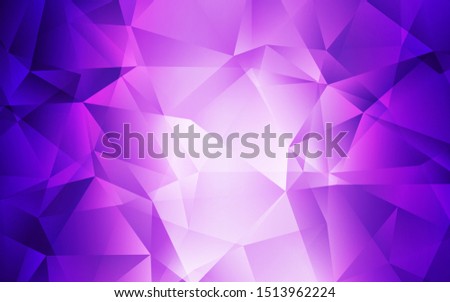 Light Purple, Pink vector low poly background. Modern abstract illustration with triangles. New template for your brand book.