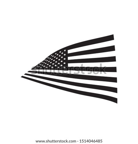 United states of america flag design template