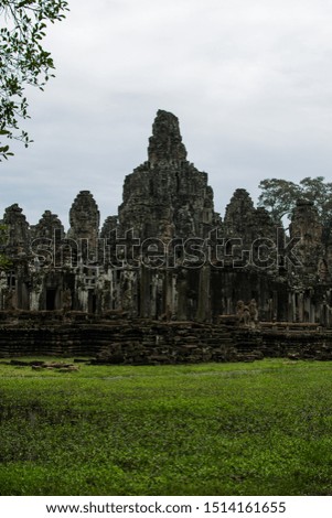 A picture of temple ruins in Angkor in Cambodia