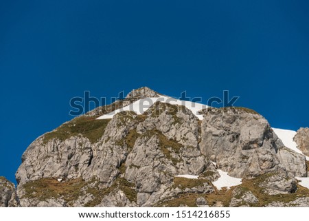 Peak of the mountain called Rote Flüh