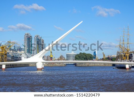 Puente de la Mujer in Puerto Madero, Buenos Aires, Argentina