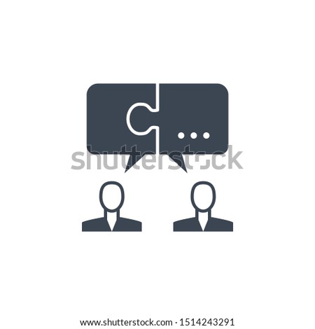 Solution related glyph icon. Isolated on white background. illustration.