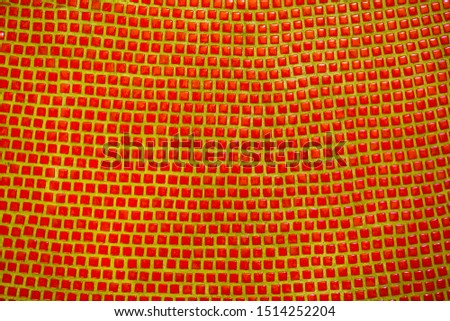 Multicolor mosaic tile for background used,abstract pattern. Mosaic red with yellow veins