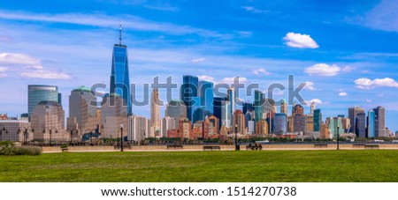 Manhattan Beautiful Cityscape Panorama Photo - From New Jersey to New York - USA - Day photos 