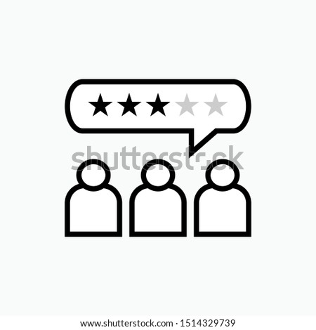 
Customer Review Icon - Vector, Sign and Symbol for Design, Presentation, Website or Apps Elements.