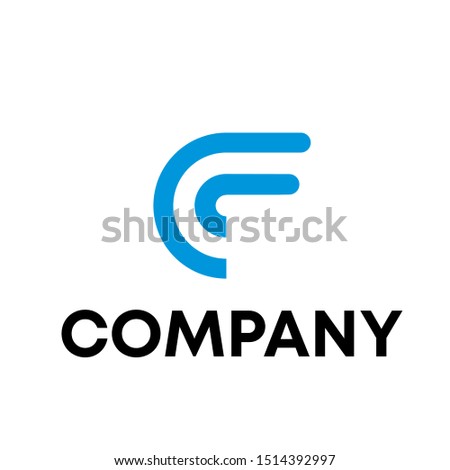 Sign the letter F Branding Identity Corporate vector logo template on a white background