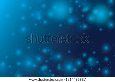 bokeh background with blue color vector background