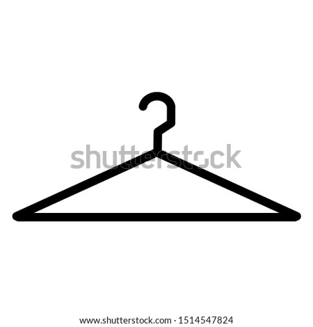 Vector symbol of a coat hanger on EPS 10