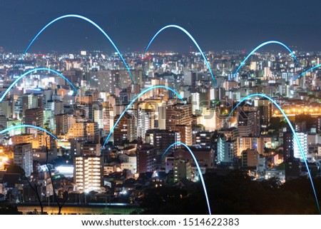 the Internet Network Connection with the illustration