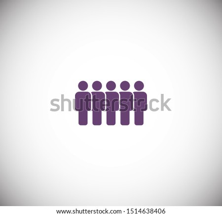 People vector icon. Person symbol. Work Group Team, Persons Crowd Vector Illustration icon. Group of people pictogram isolated. Illustration of people icon - symbol of the crowd. People standing next