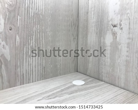Buy wooden MDF cabinet detail macro shot interesting card background displays abstract pastel hues.