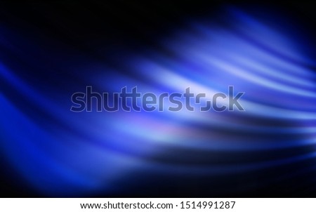 Dark BLUE vector backdrop with wry lines. Shining colorful illustration in simple style. Elegant pattern for a brand book.