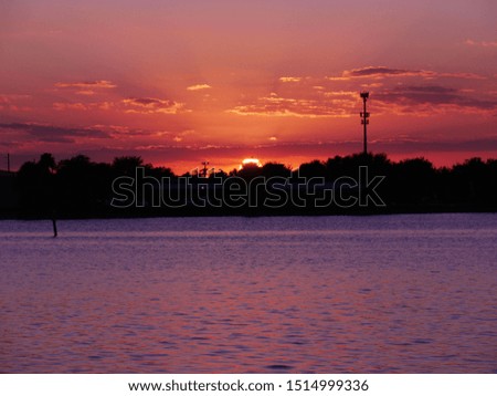 Day Ending in Florida River Sundown

