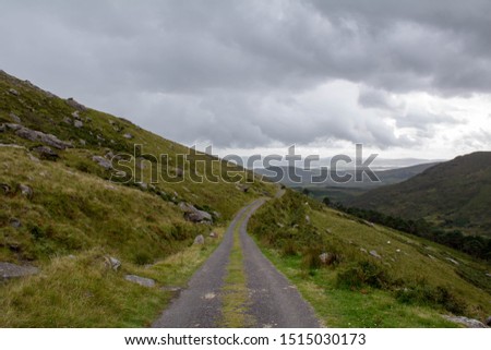 Priest Leap Mountain pass from West Cork to County  Kerry, Ireland Royalty-Free Stock Photo #1515030173
