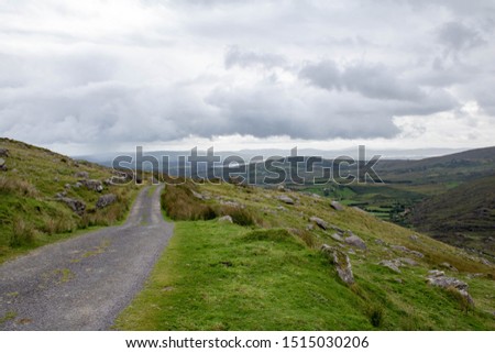 Priest Leap Mountain pass from West Cork to County  Kerry, Ireland