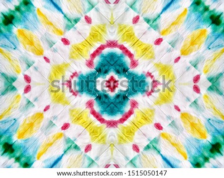 Repeated Abstract Watercolor. Seamless Ornamental Texture. Saturated Repeated Hand drawn Ikat. Vivid Seamless Vintage Tie Dye Design. Watercolor Design. Tie Dye Shibori Pattern.