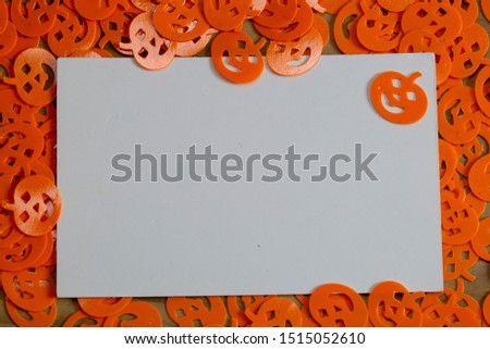 Happy Halloween or Thanksgiving Greeting Card