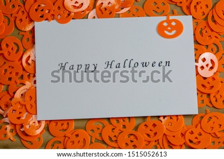 Happy Halloween or Thanksgiving Greeting Card