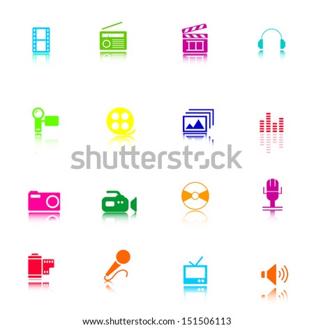 Multimedia and web icons