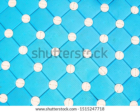 Light blue squares with white dots pattern of pontoon