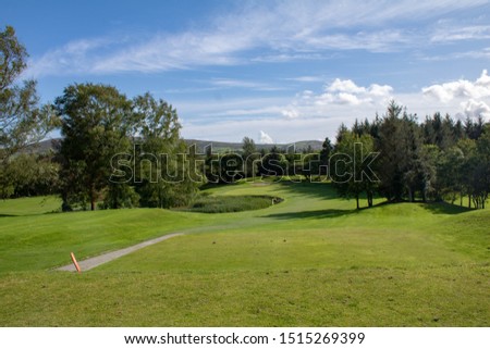 Sunny summer day out on a Irish golf course