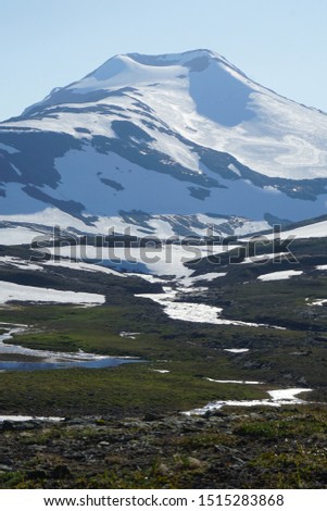 swedish arctic mountains.
 wilderness in nature by nature