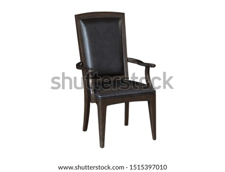 The arm chair isolated on the white background.