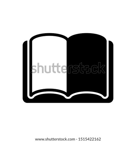 Open book icon, library icon vector illustration EPS10. Concept education