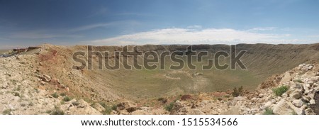 Arizona Barringer Meteor Crater Panorama