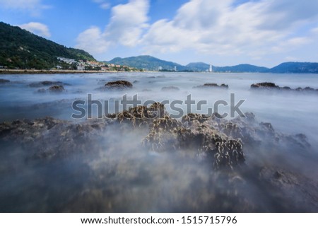 Kalim Beach At Afternoon Beautiful coral on the beach near Patong (Landmark For Photography) To come for make good view and best of the world For relaxing with your holiday