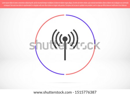  Wifi icon vector illustration. Isolated wifi hotspot symbol. Internet signal graphic design. Wifi icon vector Wireless connection concept pictogram.  Wifi icon vector network line symbol