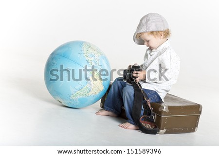Young traveling photographer
